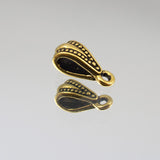 5mm Large Dotted Bail - Gold Plate