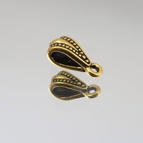 5mm Large Dotted Bail - Gold Plate