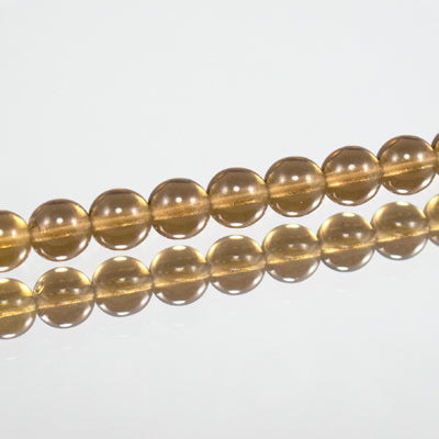 222-4147.SLC.jpg 6mm Brown Round Glass Bead Strand Image