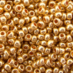 Seed Beads 10/0 Metallic Gold - 20g
