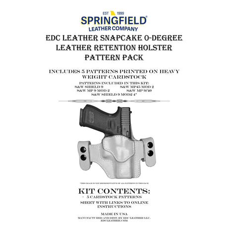 EDC.SnapCake.Smith & Wesson.01.jpg EDC Leatherworks Holster Patterns Image