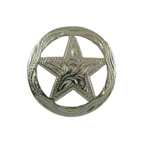 ¾" Engraved Ranger Star Concho