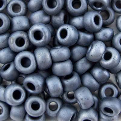 45-691254.SLC.jpg 6/0 Seed Beads - Metallic Blue Grey 20g Image