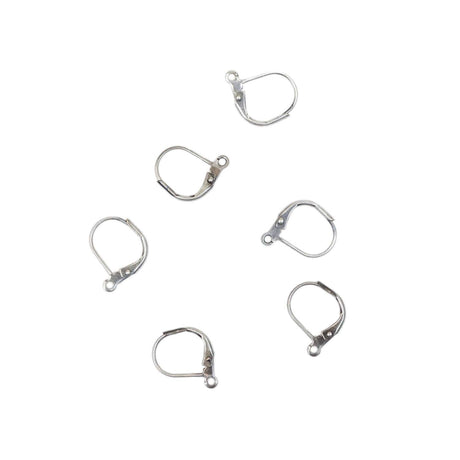 402-232.SLC.1.jpg 6pk Leverback Earwire - Antique Silver Image
