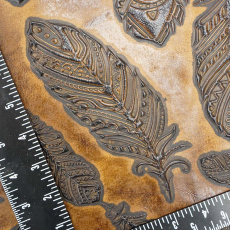 665-1903.SLC.3.jpg Embossed Plume Hide - Sunflower Image