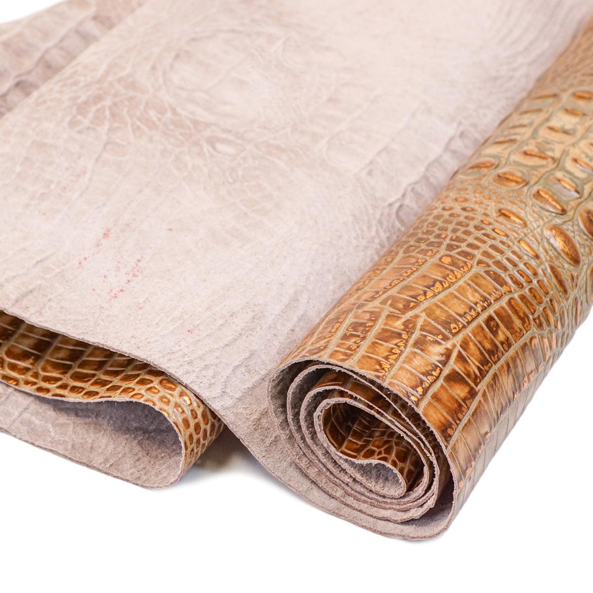 665-1511.SLC.3.jpg Italian Hornback Embossed Side - Mocha Copper Image