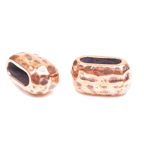 Antique Copper Hammered Spacer - 2pk