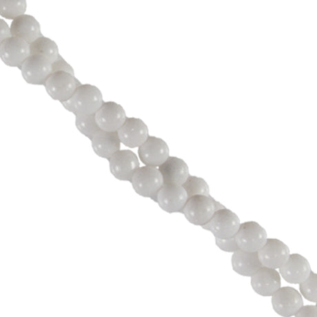 274-20.SLC.jpg 8mm Fossil Round Strand - White Image
