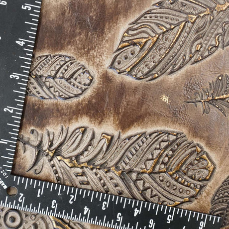665-1902.SLC.3.jpg Embossed Plume Hide - Cappuccino Image