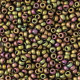 11/0 Seed Beads - Matte Metallic Khaki Iris 8.5g