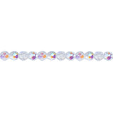 6mm Crystal AB Bead Strand - Firepolished