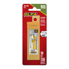 9mm AB-S Stainless Steel Snap Blades - 10 Pack