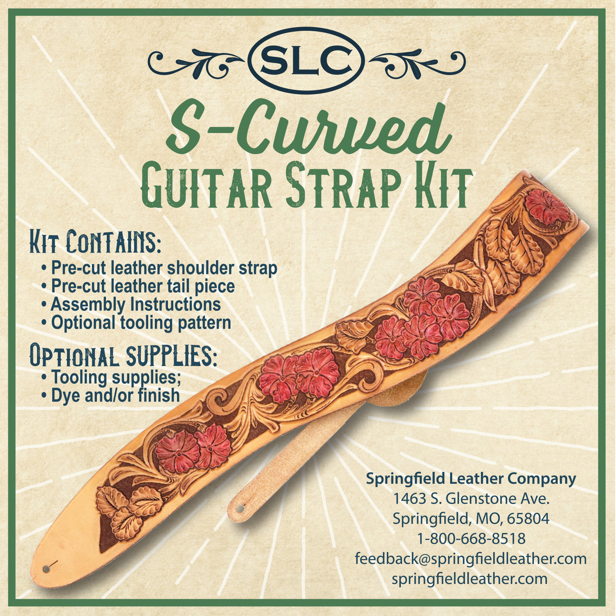 144-4442300.SLC.1.jpg SLC S-Curve Guitar Strap Kit Image