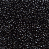15/0 Seed Beads - Opaque Black 8.2g
