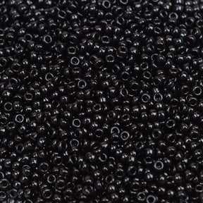 15/0 Seed Beads - Opaque Black 8.2g
