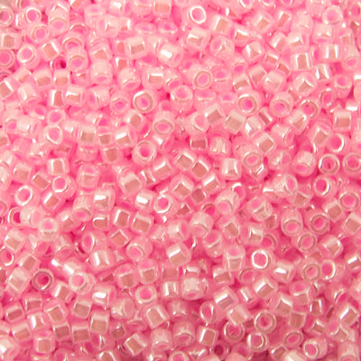 45-113244.SLC.jpg Delica Bead - Lined Crystal/Light Pink DB244 Image