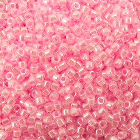Delica Bead - Lined Crystal/Light Pink DB244