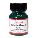 Midnight Green Angelus Leather Acrylic Paint, 1-ounce size