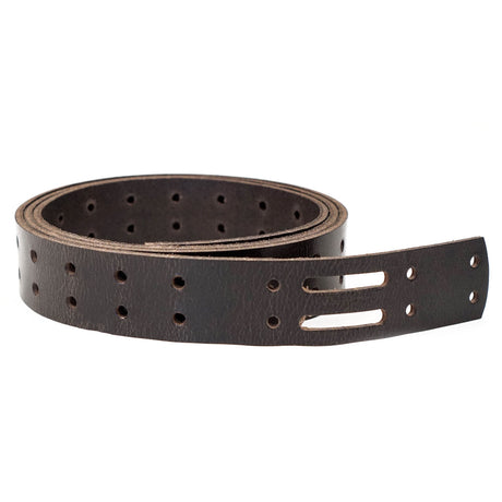 100-200.SLC.01.jpg Brown Buffalo Double Hole Belt Blank Image
