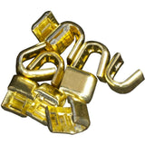 YKK #10 Top Stop Zipper - Solid Brass 10pk