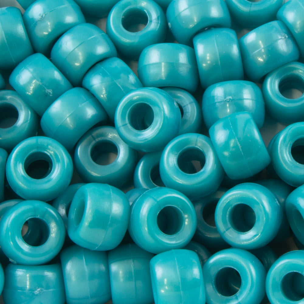 229-200.SLC.jpg Pearl Turquoise Pony Beads - 125pk Image