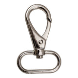 1" Push Gate Swivel Snap - Nickel Plate