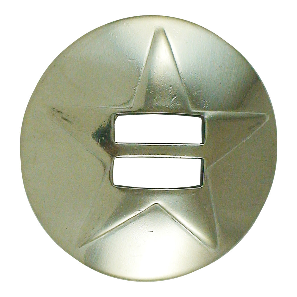 186-135101.SLC.jpg 1 ½" Slotted Star Concho - Stainless Steel Image