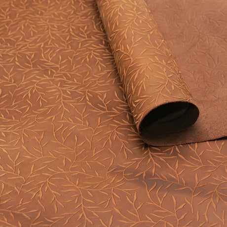 VEC.Sepia.01.jpg Vines Embossed Cow Image