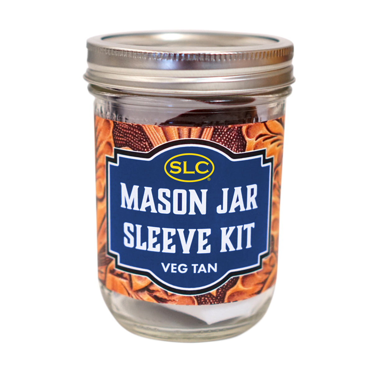 144-8792.SLC1.jpg Mason Jar Sleeve Kit Veg Tan Image