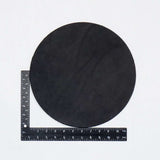 100-12601.SLC.2.jpg 12" Round 6-7oz. Black Hermann Oak Drum Dyed Pre-Cut Image