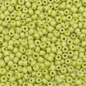 10/0 Seed Beads - Light Green Glass 20g