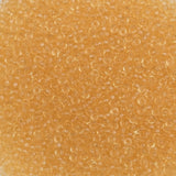 15/0 Seed Beads - Transparent Light Topaz 10g