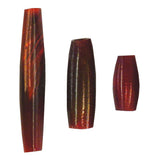 1" Hair Pipe Beads - Red 50pk