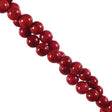 274-17.SLC.jpg 8mm Fossil Round Strand - Red Image