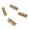 244-555026.SLC.1.jpg 10mm 2 Hole Dots Spacer - Gold Plate Image