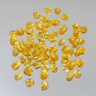 339-5.SLC.jpg 3mm Dark Topaz Bead Strand - Firepolished Image