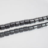 Tube Hematite Strand - 6mm