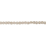 4mm Black Diamond Bead Strand - Firepolished