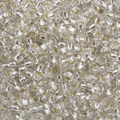 222-144204.SLC.jpg 10/0 Seed Beads - Crystal Lined 20g Image