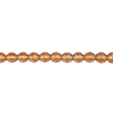 10mm Firepolish Strand - Smoky Topaz