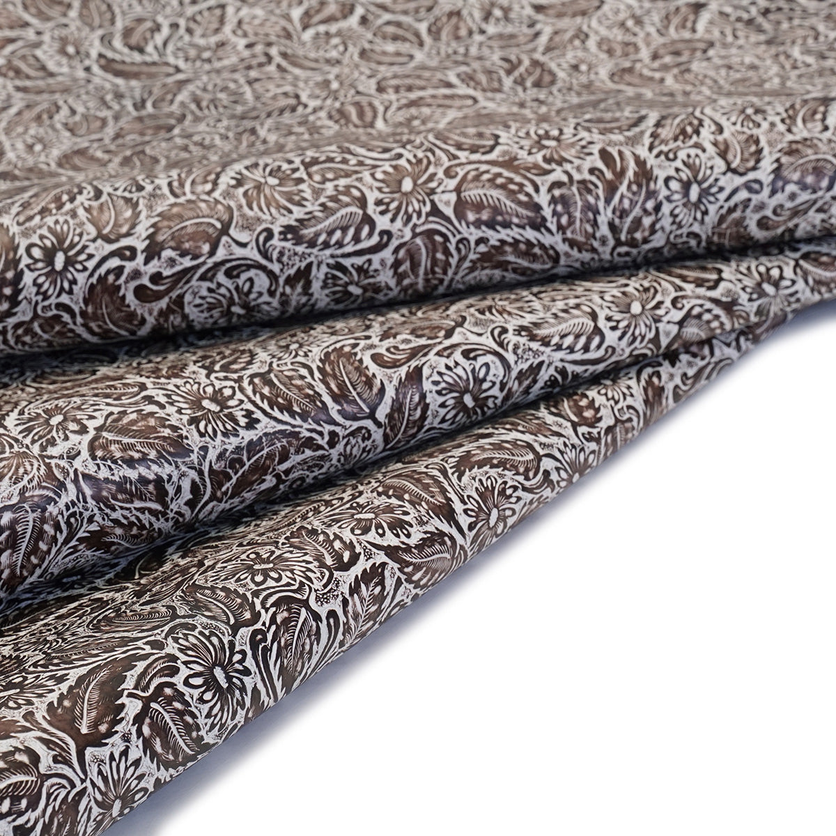 DFL.Creme Brown.01.jpg Daisy Floral Embossed Cow Image