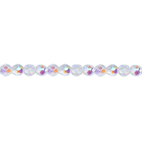 339-65.SLC.1.jpg 6mm Crystal AB Bead Strand - Firepolished Image