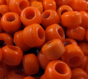 Orange Crow Beads - 100pk