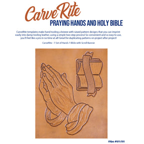 CarveRite - Praying Hands Holy Bible