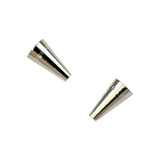 Pair of ¾" End Cap Cones - Silver Plate