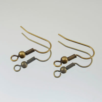 222-50209.SLC.jpg 6pk French Hook Earwire - Antique Gold Image