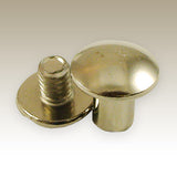 One hundred pack of half inch screw post in nickel plate