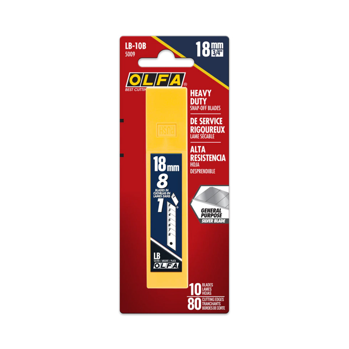 401-5009.SLC.02.jpg 18mm LB Silver Snap Blade - 10 Pack Image