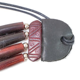 16-5454.SLC.3.jpg Bone Choker - Red W/Drop Image