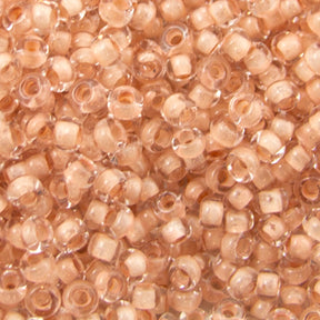 Seed Beads 10/0 Peach Crystal Lined - 20g